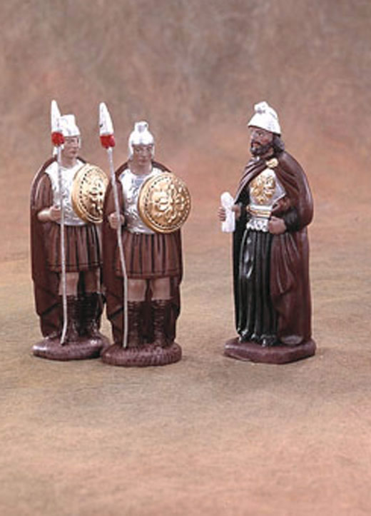 Soldados y Rey Herodes en barro